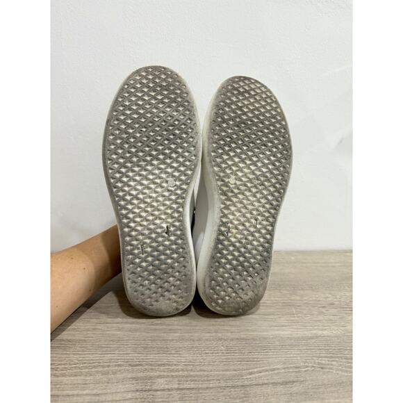 Valentino by Mario Valentino Fresia Leather Platform Sneaker White Rose Size 8.5 - Picture 7 of 7